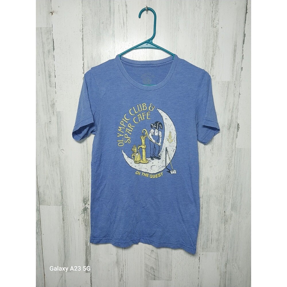 McMenamins Olympic Club & Spar Cafe T-Shirt Small Blue Hammerhead